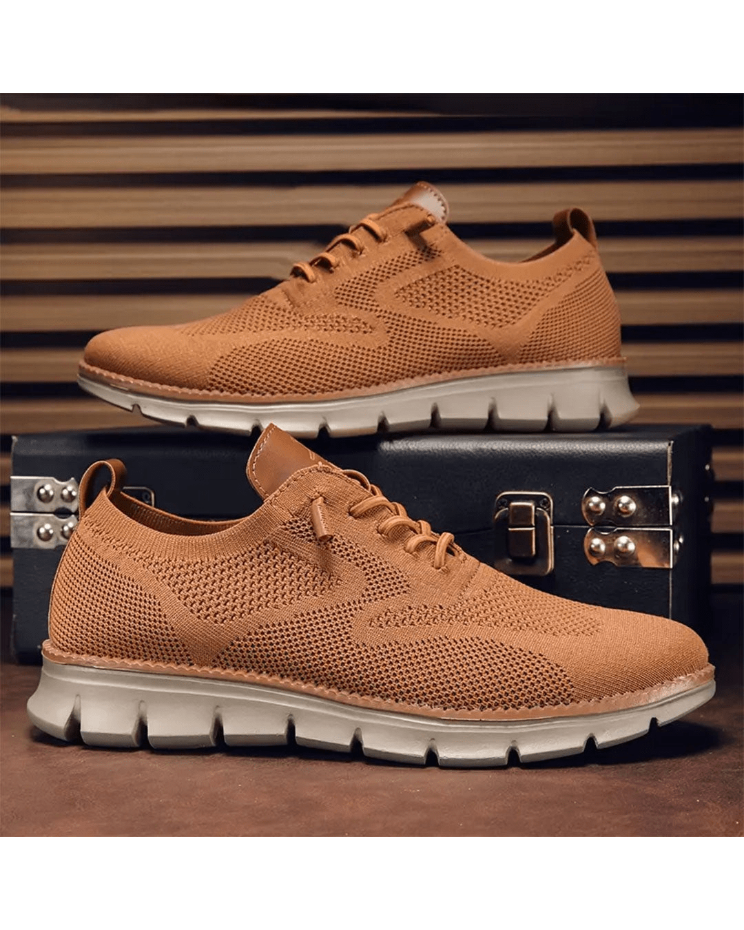 Lekkie i Przewiewne Sneakersy Męskie na Co Dzień