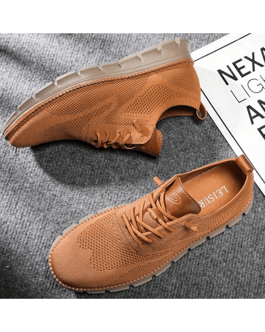 Lekkie i Przewiewne Sneakersy Męskie na Co Dzień