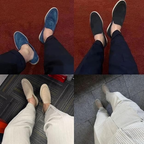 Męskie skórzane mokasyny casualowe wsuwane Regular Fit