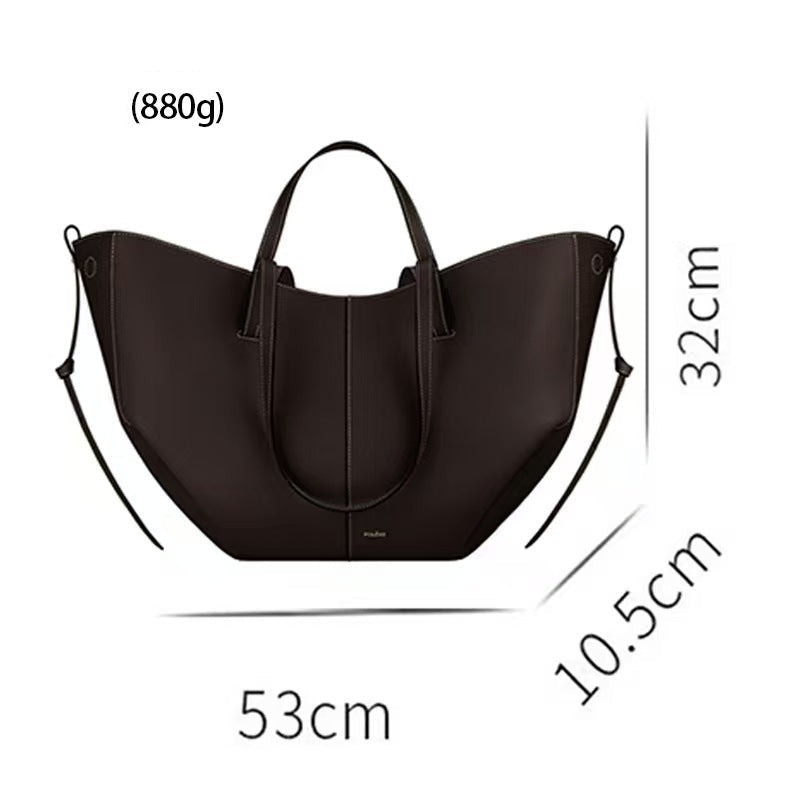 Torebka shopper damska – Koniakowy, rozmiar Mały